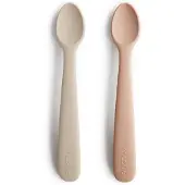 Mushie Lepels Siliconen Blush/Shifting Sand 2st
