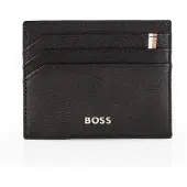 HUGO BOSS Leren Kaarthouder Iconic Card Holder Black Zwart