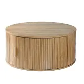 CALICOSY Ronde salontafel met opbergruimte d75 cm ernest