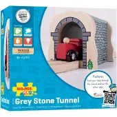 Bigjigs Grijze houten tunnel voor Speelgoed treinbaan