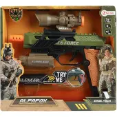 Toi-Toys Leger Pistool Met Licht En Geluid - 21 Cm
