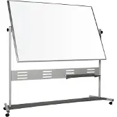 BI-Office Evolution Mobiel whiteboard Vrijstaand Magnetisch Email Dubbel 150 (B) x 120 (H) cm