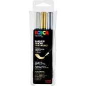 Posca stiften set PCF350 wit/zilver/goud