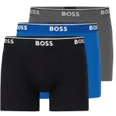 BOSS Boxershort met logo in band in een set van 3 stuks, model 'Power'