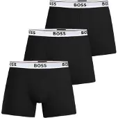 BOSS Boxershorts 'Power' lichtgrijs / zwart / wit