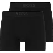 BOSS Heren Pack 2 Zwarte UltraSoft Boxershorts (S), Homewear, Modaal 50475677