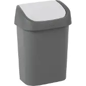 Curver Mistral afvalbak swing 9 liter antraciet