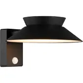Nordlux solar wandlamp met beweging & schemersensor | Justina | 3000K | IP44 | 5W | Zwart