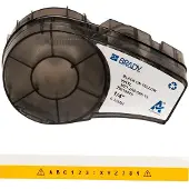 Brady M21-250-595-YL tape vinyl | zwart op geel | 6,35mm x 6,40m
