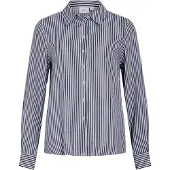 Vila Blouse 'Rosa' navy / wit