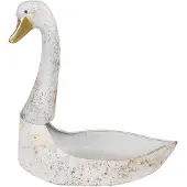Clayre & Eef Planthouder zwaan 40x21x40 cm metaal
