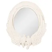 Clayre & Eef Spiegel 50x5x60 cm mdf glas ovaal wandspiegel