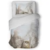 Eleganzzz Dekbedovertrek Micropercal Flowing Serenity - soft beige 140x200/220cm