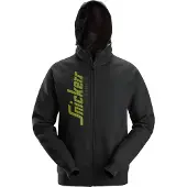 Snickers Workwear 2846 Logo Full-Zip Hoodie Zwart maat XXL heren