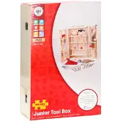 Bigjigs Toys BigJigs Gereedschapskist - Speelgoed gereedschap - Hout - 28-delig