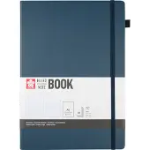 Sakura gelijnd harde kaft notitieboek A4 Donker Indigo
