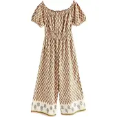 Next Jumpsuit groen / spar / rosa / wit