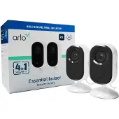 Arlo Essential 2K beveiligingscamera voor binnen - 2 IP-Camera's