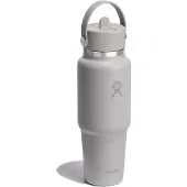 Hydroflask - Wide Flex Straw Travel Bottle - Drinkfles 946 ml, grijs