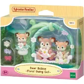 Sylvanian Families 5801 Baby hertjes- bloemen schommel- 3 fluweelzachte speelfiguren