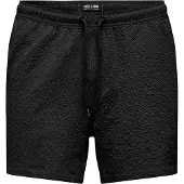 Only & Sons Zwemshorts 'Ted' zwart
