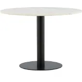 Venture Home Estelle eetkamertafel Ø106 cm wit.