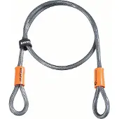 Kryptonite Kryptoflex Kabelslot – Fiets - Terras - Teunmeubel - Step - Kinderwagen – Kabel met Dubbele Lus – 120 cm – Gevlochten Staal