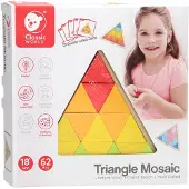 Classic World Houten Mozaïekpuzzel Driehoek, 67st.