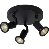 Lucide Opbouwspot Jaster-led - Zwart - 20cm - 3xgu10