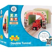 Bigjigs Houten Rails - Dubbelspoor Tunnel