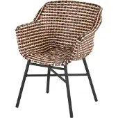 Hartman Tuinstoel Delphine Coral Carbon Black