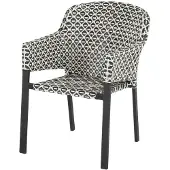 Hartman Kelly dining tuinstoel aluminium/rotan 2 stuks
