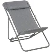 Lafuma Maxi Transat ligstoel/strandstoel staal/BeComfort 2 stuks