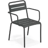 Emu Star dining tuinstoel stapelbaar metaal met armleuningen 4 stuks