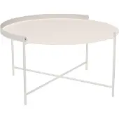 Houe Bijzettafel Edge Tray Table Muted White Ø76