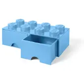 LEGO Opbergbox met 2 Lades Brick 8 Lichtlauw