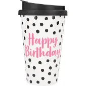 Trends by Depesche Drinkbeker To-Go Happy Birthday Dots