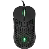 White Shark Ultralichte Gaming-muis eShark Naginata Black, 60 g, Pixart PMW3389 sensor, met (Bedraad), Muis, Zwart