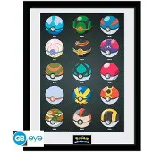 Sans marque POKEMON - Collector Print 30X40 - Pokeballs