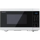 Sharp YC-MG81EW Magnetron met grill, 28 liter, digitale bediening, magnetron: 900 W, grill: 1100 W, 11 vermogensniveaus, ECO-functie, wit