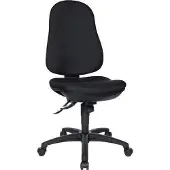 Topstar Support SY Ergonomische stoel Synchroonmechanisme Zonder armleuning In hoogte verstelbare zitting Zwart 110 kg