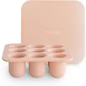 Mushie - Fresh Food Feeder Freezer Tray - Blush - 10.5 x 10.5 x 3.5 cm