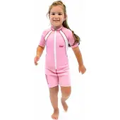 Cressi 1.5 Mm Junior Short Sleeve Shorty Roze 5-6 Years Kinderen