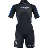 Cressi Medxbaby 2.5 Mm Short Sleeve Shorty Zwart 6-7 Years Kinderen