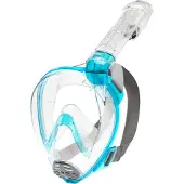 Cressi Baron Snorkeling Mask Transparant,Blauw M-L