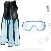Cressi Rondinella Snorkeling Set Blauw EU 41-42 Kinderen