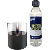 Tenderflame - Lilly 10 Black + 0,5L Tenderfuel - Giftset