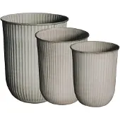 DBKD Out stripe bloempot 3-pack Beige