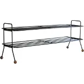 Maze Bill Shoe Shelf L Zwart-donkerbruin