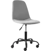 Loft 24 Milano-Bureaustoel - Lichtgrijs Fluweel